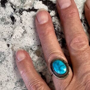 Ring Native American Sterling Turquoise